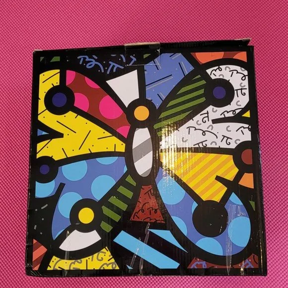 SOLD - XL 10"H Piggy Bank ROMERO BRITTO 'Hope Bear' Retired and Rare - Picture 15 of 16